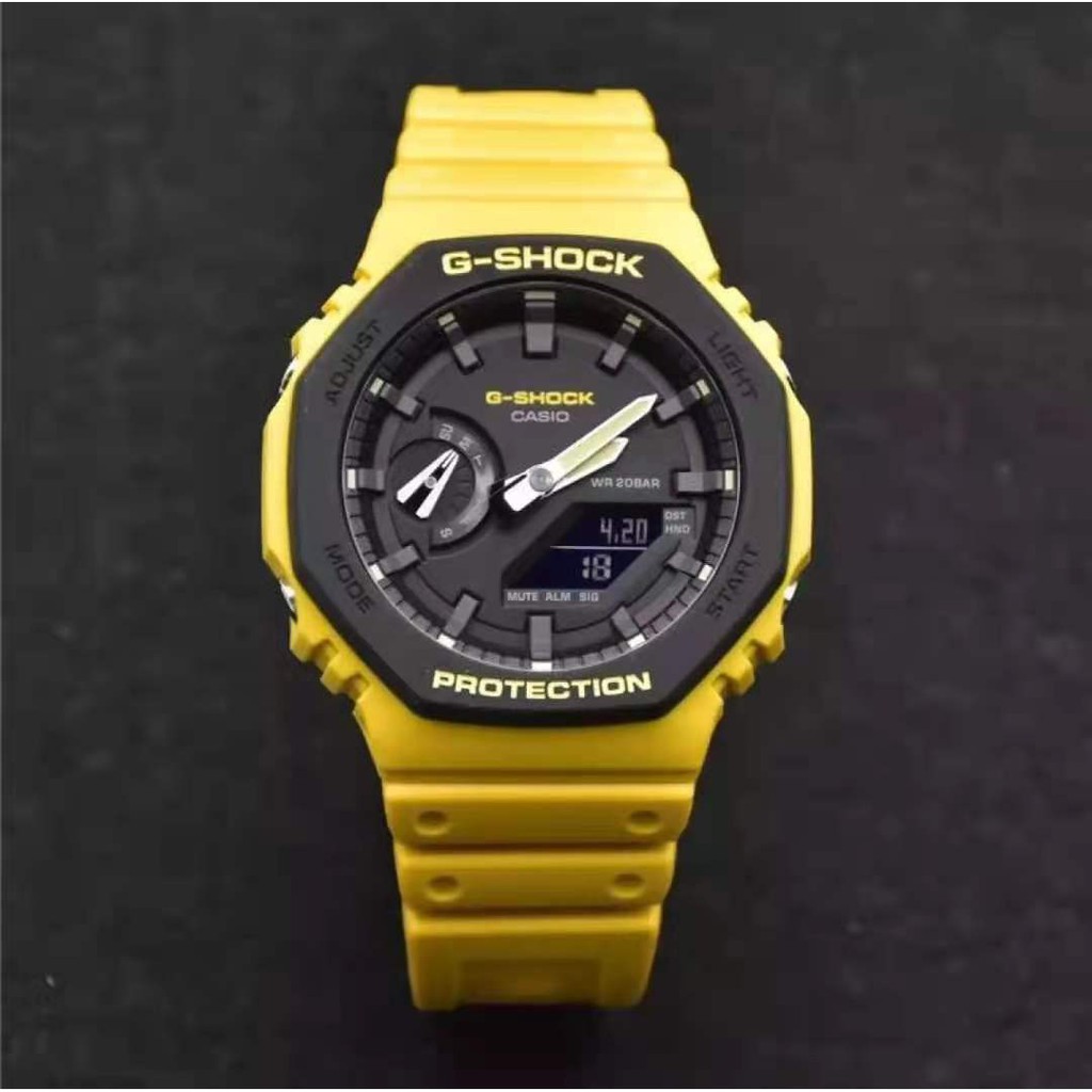 Jam Tangan Pria G-SHOCK Casio GA-2100 Rubber GSHOCK Dual Time