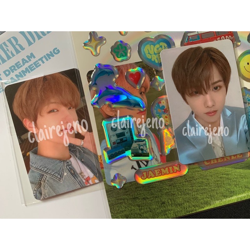 photocard jisung nct dream epoxy hello future ar ticket mini bag summer dream