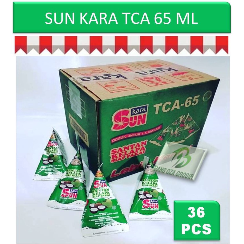 

SUN KARA TCA 65ML SANTAN KELAPA BANG OZA 1 DUS 36 PCS