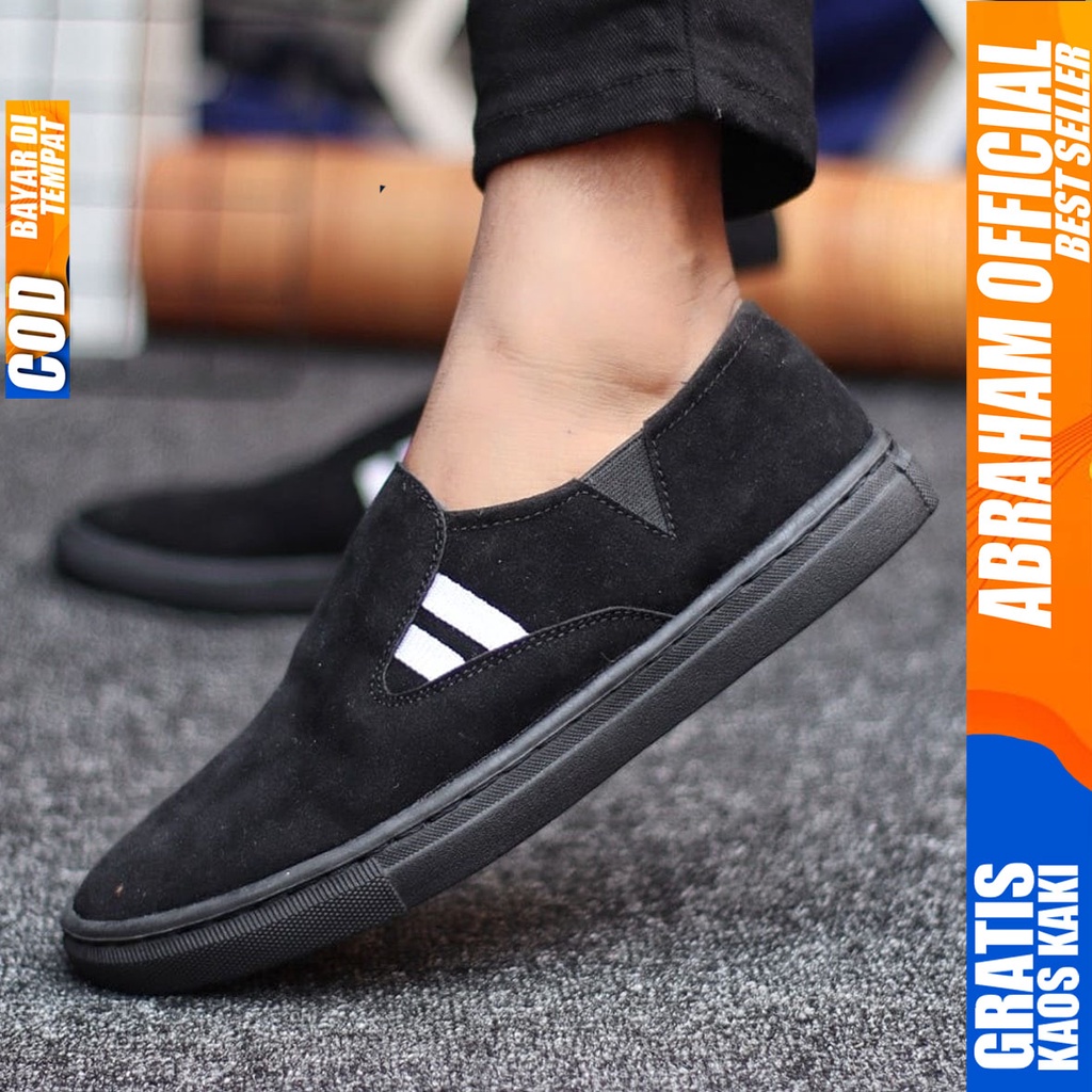 Abraham Diskan - Sepatu Slip On Pria Casual