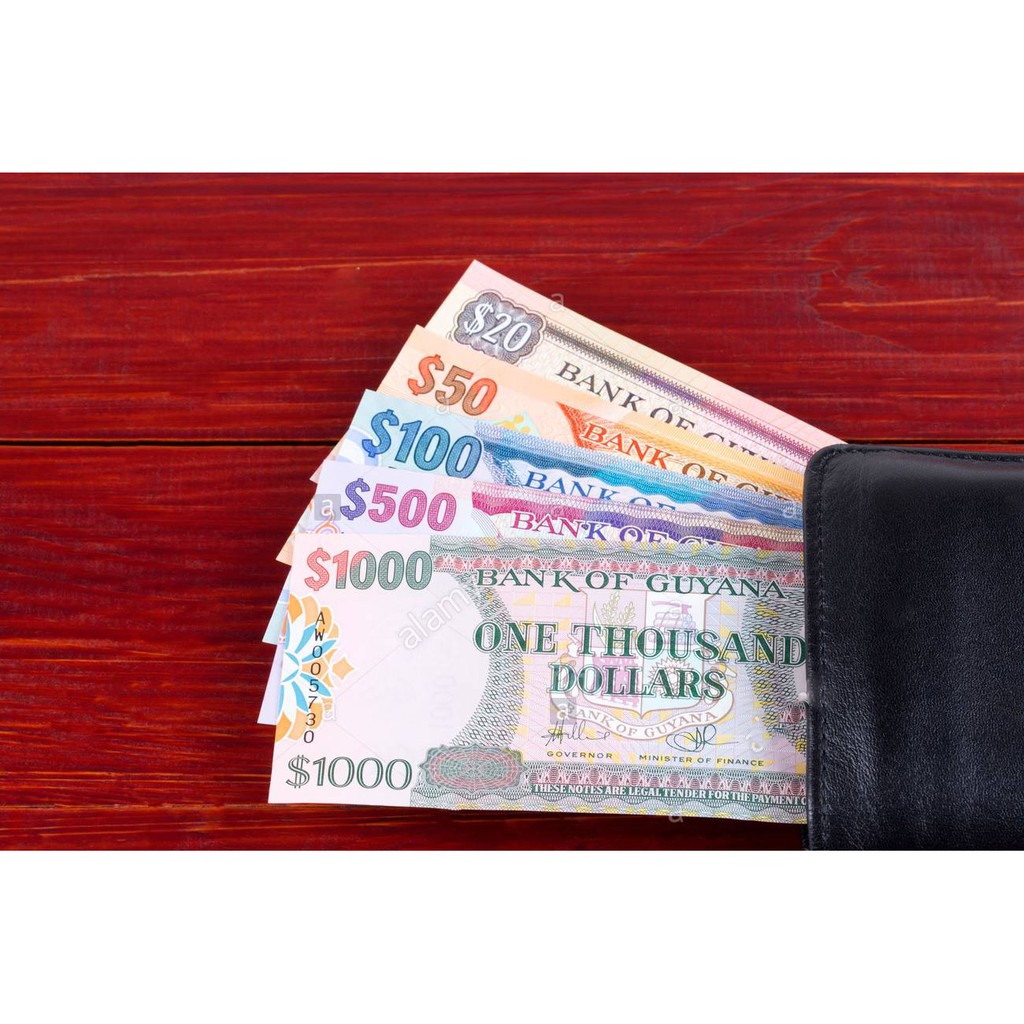UANG LUAR KUNO ASLI DOLAR GUYANA KONDISI BARU UNC