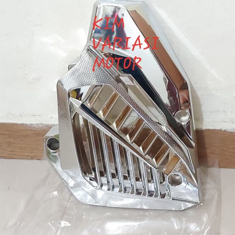 Cover Tutup Knalpot Vario 150 Chrome &amp; Cover Tutup Radiator Vario 150 Vario150 2018 PCX ADV Chrome