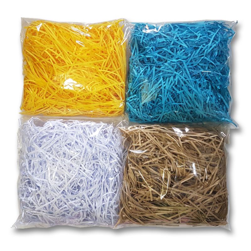 

(50 Gram) Kertas Cacah / Kertas Serut / Shredded Paper untuk Packing Hampers