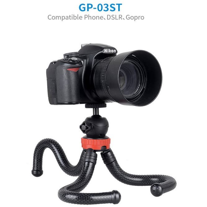 Mini Tripod Flexible Octopus GorillaPod - Black