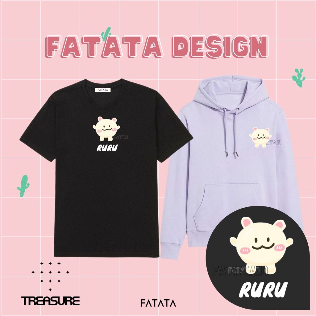 BAJU KPOP IDOL TREASURE TRUZ RURU HARUTO - HOODIE KAOS SWEATER ZIPPER TREASURE