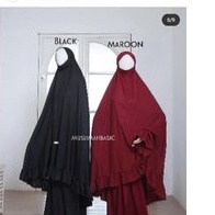 Muslimah Basic Mukena Jameela Black