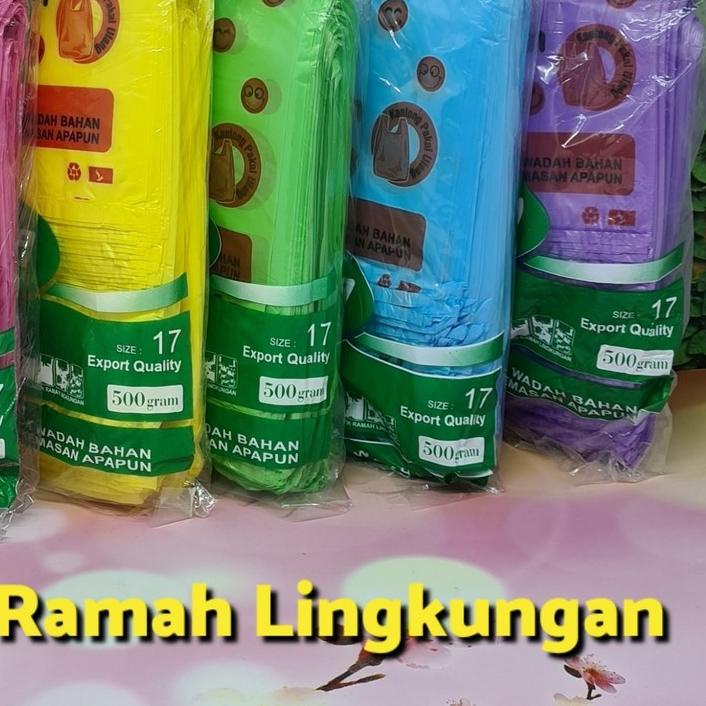 

☼ Tas Kantong Plastik Kresek Ramah Lingkungan SMILE Warna Warni Go Greenn ☞