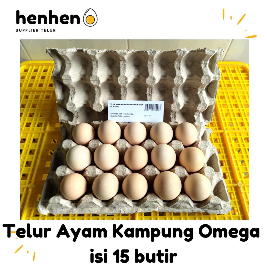 

TELUR AYAM KAMPUNG OMEGA 1 PACK (15 BUTIR) SUPPLIER TELUR HEN-HEN