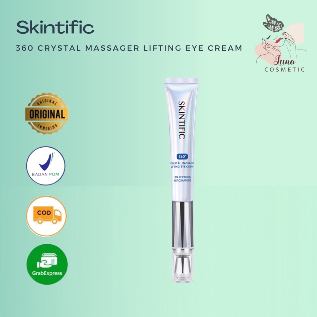 SKINTIFIC - 360 Crystal Massager Lifting Eye Cream BPOM