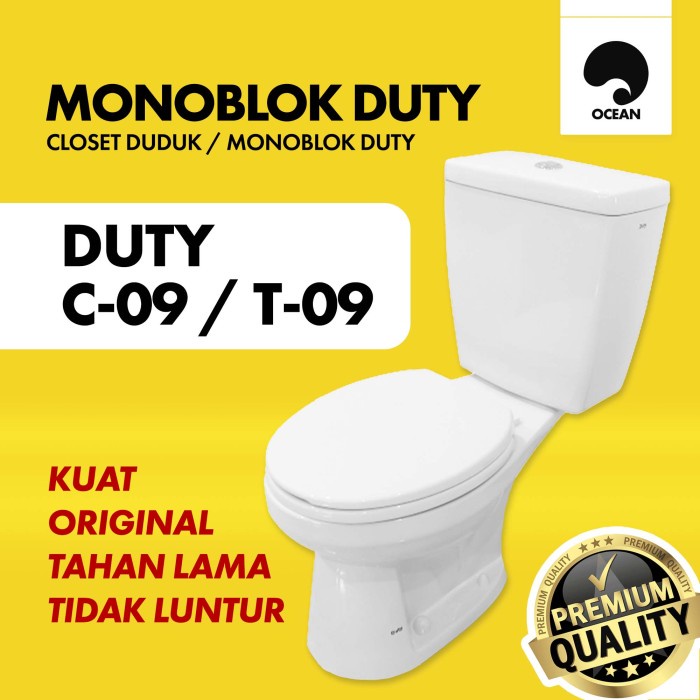 CLOSET DUDUK / KLOSET DUDUK DUTY ORIGINAL / WC DUDUK TOILET MONOBLOCK | C-09 / T-09