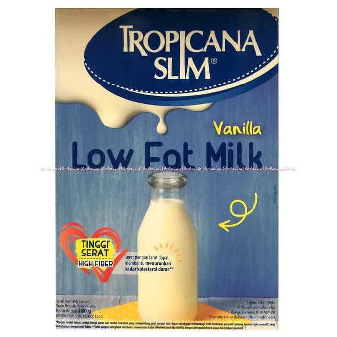 

SALE TROPICANA SLIM LOW FAT MILK VANILLA SUSU TROPICANA SLIM VANILA 180GR