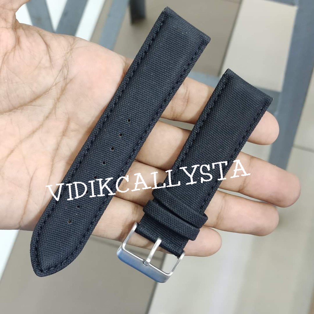 AT1005 TALI JAM TANGAN STRAP ARLOJI KULIT CANVAS 20MM 22MM 24MM PREMIUM ORIGINAL 20 22 24