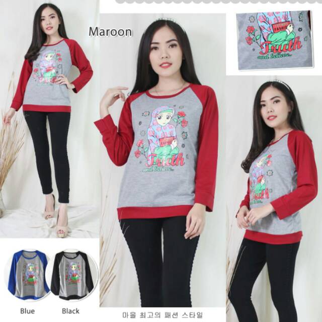 Myco Sweater Babyterry HIJAB | Lengan panjang