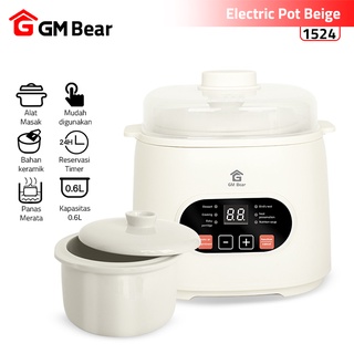 GM Bear   Slow Cooker Electric Pot 1524 - Panci Keramik Elektrik