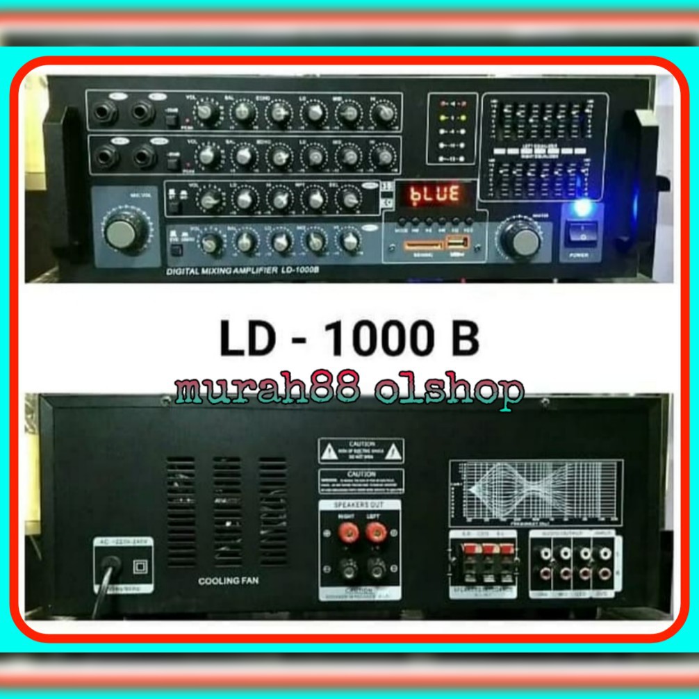 AMPLI KARAOKE LD 1000b usb bluetooth bisa karaoke dari youtube