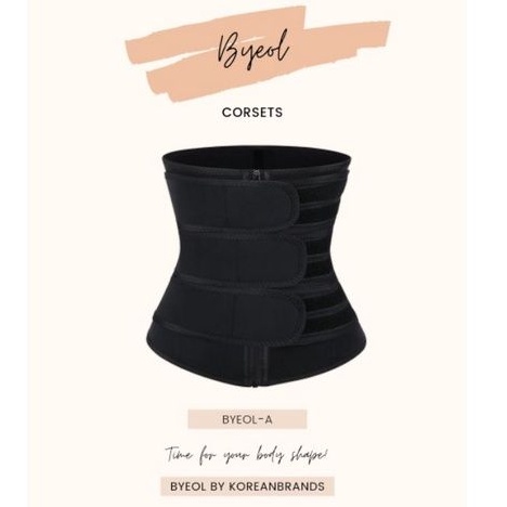 Korean Brands Byeol PostPartum Body Shape Corset - Byeol-a (KORSET MELAHIRKAN RESLETING WAIST SHAPER BELT RESLETING SLETING)