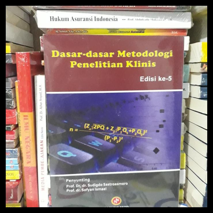 

TERBARUU!! Dasar-Dasar Metodologi Penelitian Klinis edisi ke-5 By SUDIGDO TERBARU