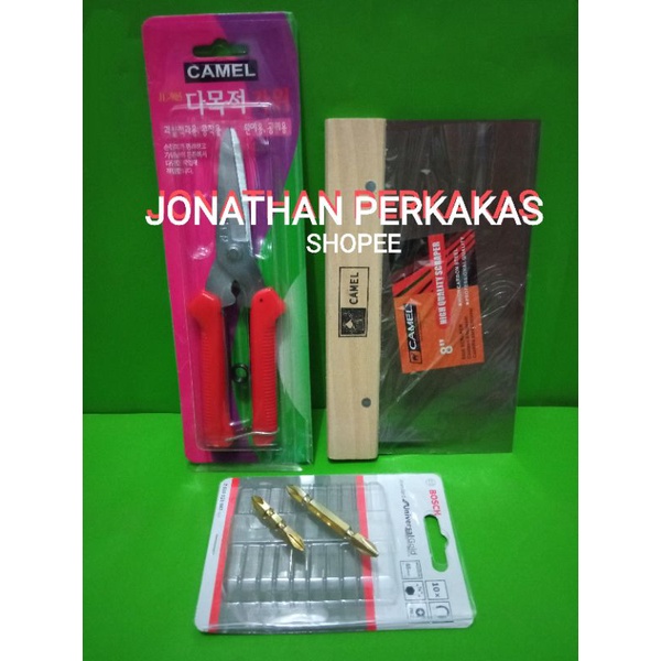 paket alat tukang gypsum 4-1/perkakas tukang gypsum 4-1/peralatan tukang gypsum 4-1