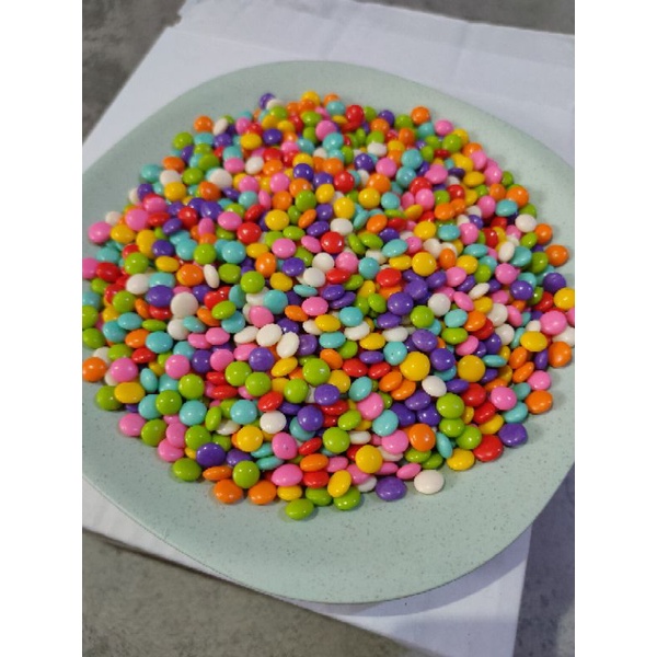 

ELMER CHOCO CHIP COLOURED PELANGI HALF ROUND SETENGAH BULAT 500 Gr