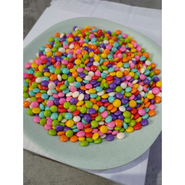 ELMER CHOCO CHIP COLOURED PELANGI HALF ROUND SETENGAH BULAT 250 Gr