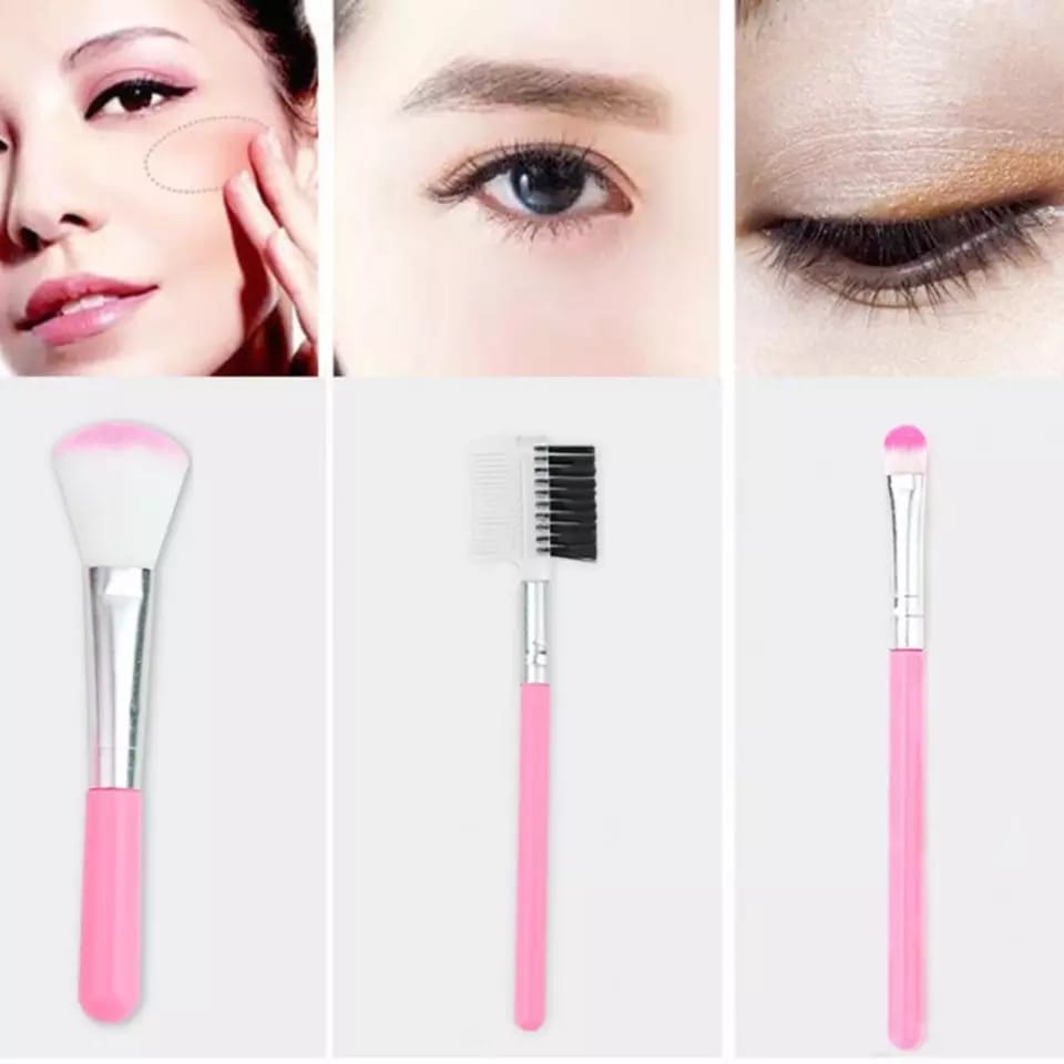 Make Up Brush Kuas One Set 5 in 1 / Make Up Tools / Brush / Kosmetik MALL SHOPPING