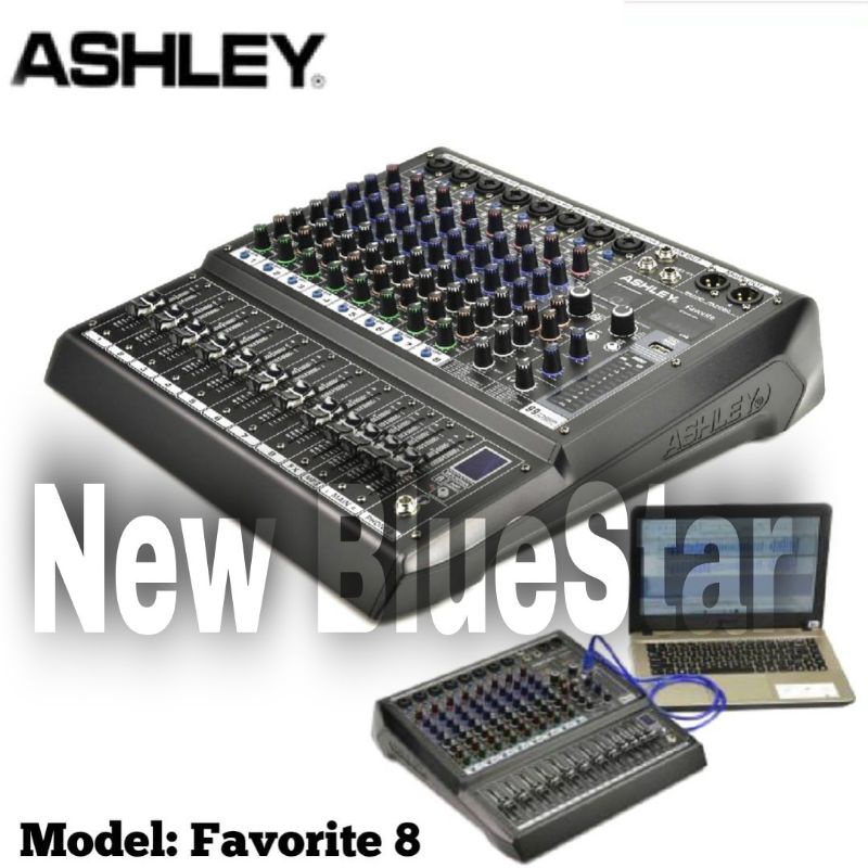 Mixer Audio Ashley Favorite 8 Original 8 Channel PC Soundcard - Bluetooth