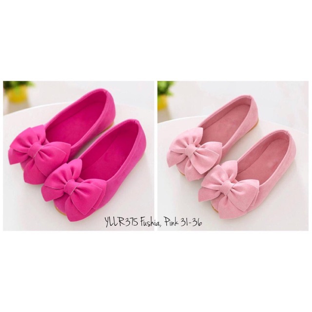 11.11   TERMURAH (COD) FLATSHOES MODEL PITA READY WARNA PINK FUSHIA #Shopeehaul