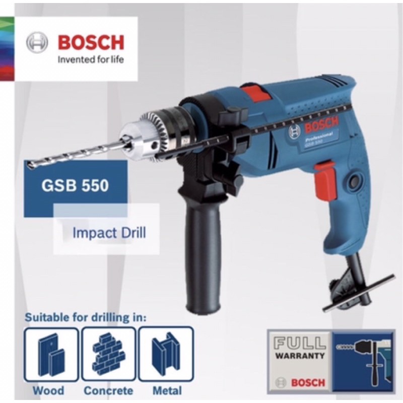 PROMO TERBATAS BOSS Bor Listrik GSB 550 IMPACT Drill JAMIN TERMURAH
