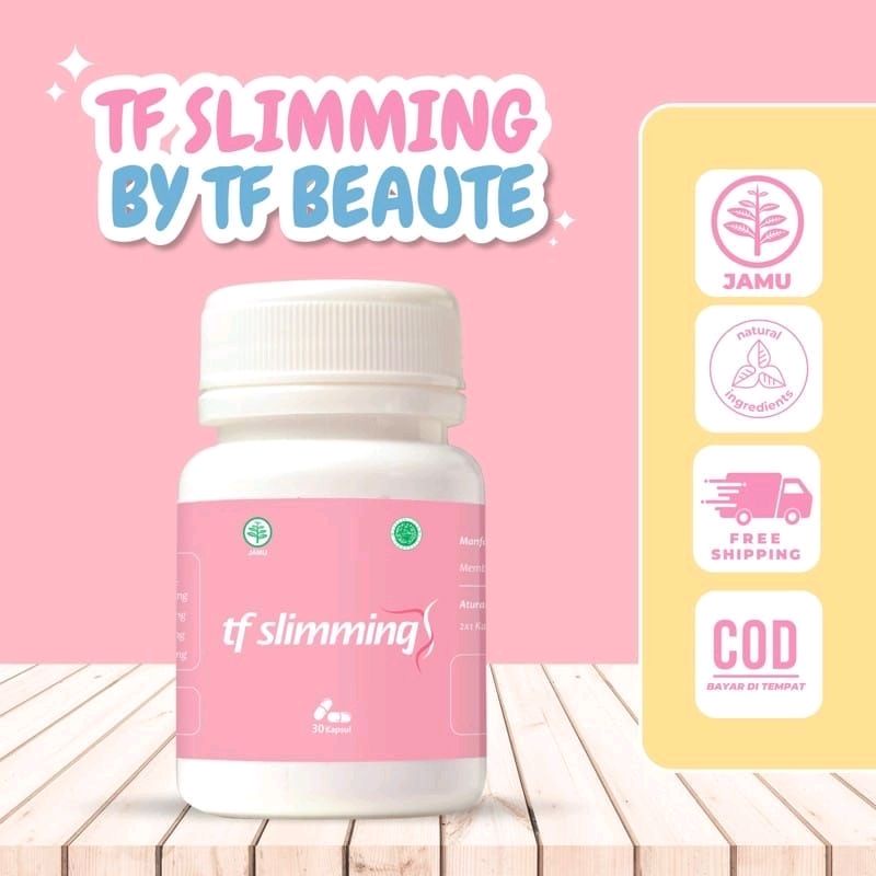 TF Slimbeaute & TF Slimming Pink BPOM (Kemasan baru)  30 kapsul pelangsing herbal ampuh alami