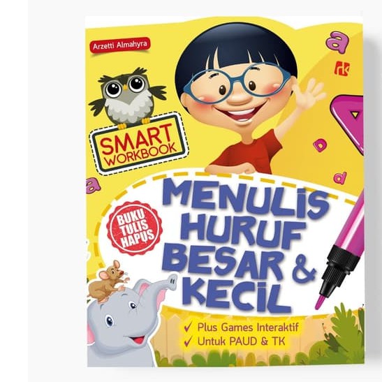 

Smart Workbook Menulis Huruf Besar & Kecil (Buku Tulis Hapus)