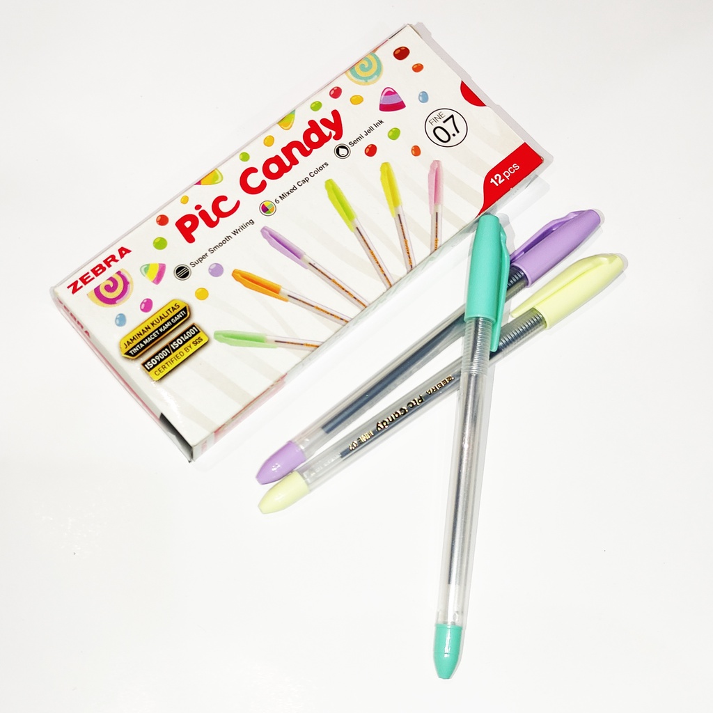 

Pulpen / Ballpoint Zebra Pic Candy 0.7mm