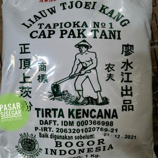 

Tepung Tapioka Sagu Cap Pak Tani Liauw Tjoei Kang 1kg