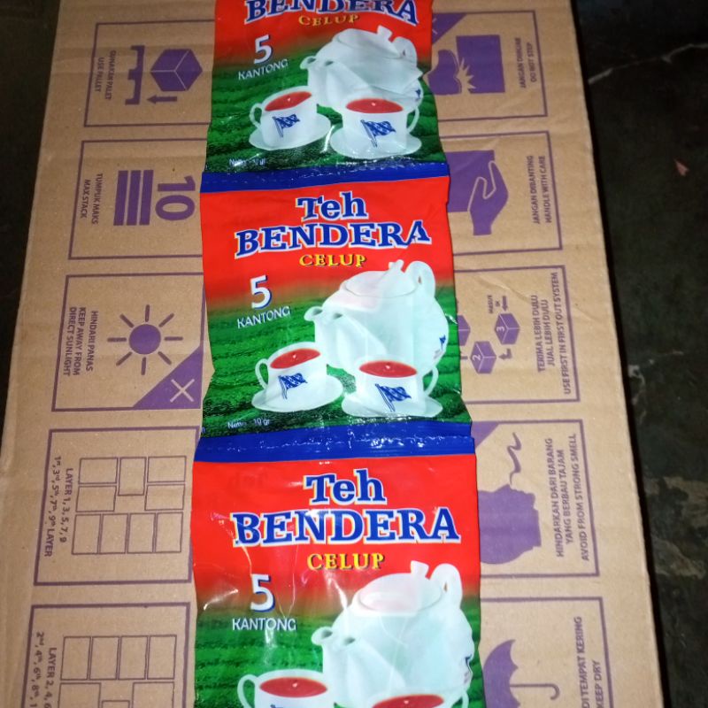 

teh bendera celup rencengan isi 3 sachet