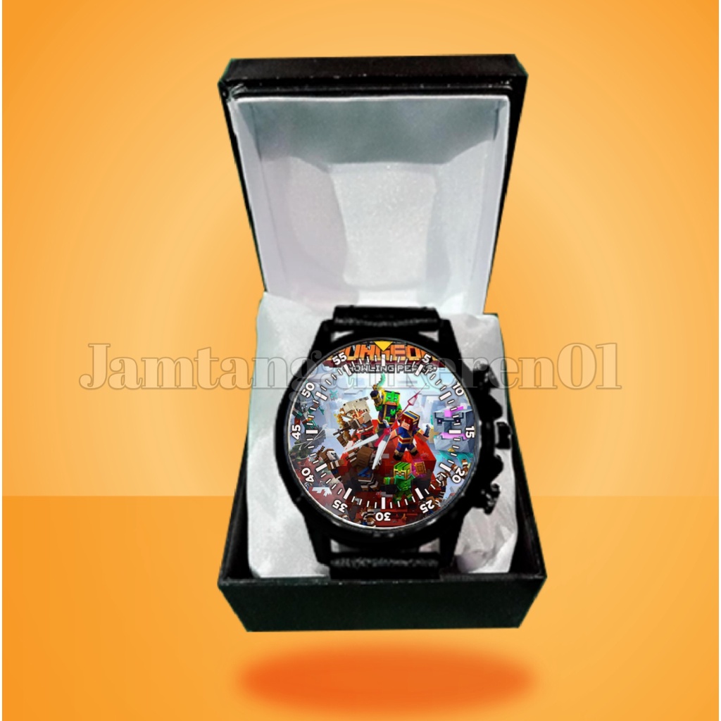 JAM TANGAN MINECRAFT DUNGEON CUSTOM KEREN TERMURAH