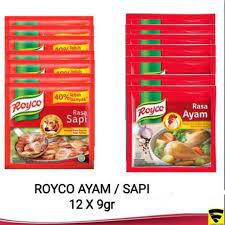 BUMBU PENYEDAP RASA ROYCO AYAM SAPI SACHET 12 X 9 GR RENCENG