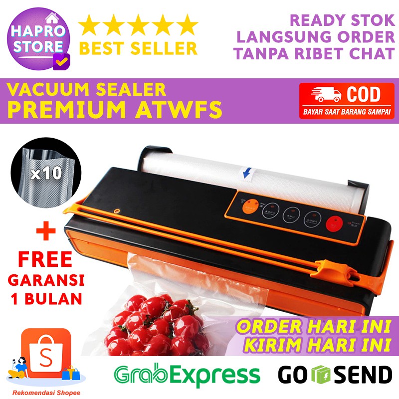 Vacum Sealer Mesin Vacuum Sealer Vakum Vaccum Makanan Basah Automatic Cutting Food Machine Packing