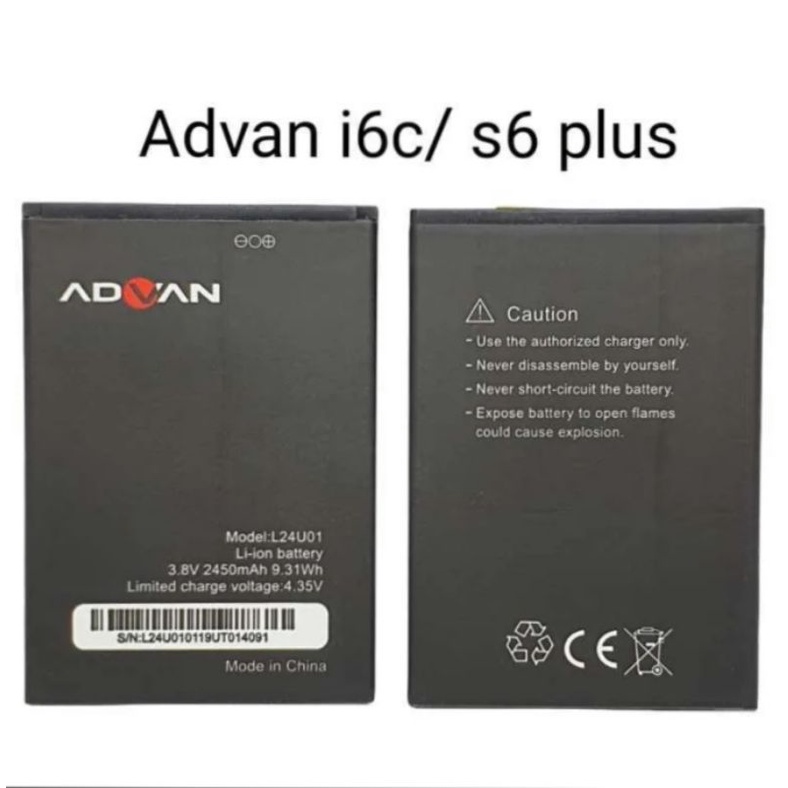 BATERAI ADVAN I6C/S6-PLUS/ORIGINAL 99%