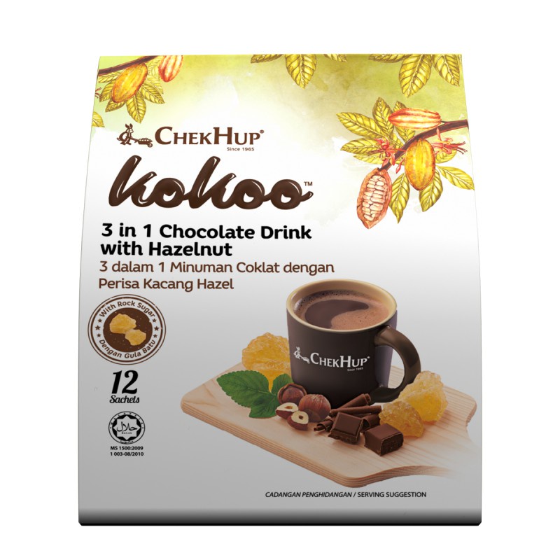 

Chek Hup Kokoo Chocolate Drink with Hazelnut 12 sachets x 40 gr