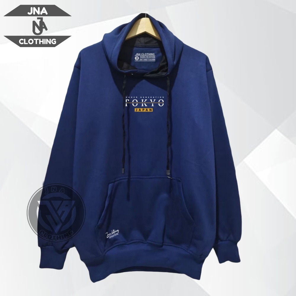 Suwiter Premium Pria Sablon Tokyo Japan Oversize Navy Brand Local JNA Kota Bandung Hodi Korean Style Sweatshirt Katun Tebal