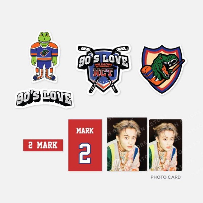 LUGGAGE STICKER SET 90S LOVE MARK