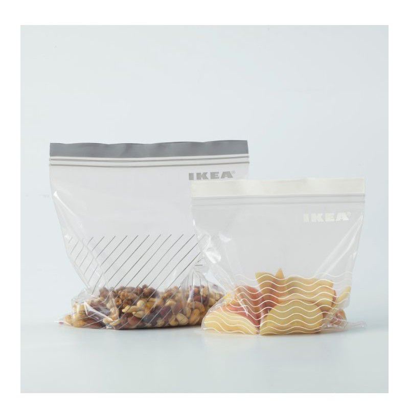 plastik penyimpanan ziplock IKEA/plastik organizer/plastik makanan/kantong plastik