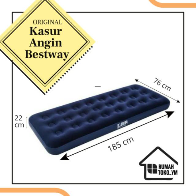 [ MURAH ] KASUR ANGIN BESTWAY PAVILLO  B67000 | SINGLE AIRBED| KASUR ANGIN 185x76 | KASUR SANTAI
