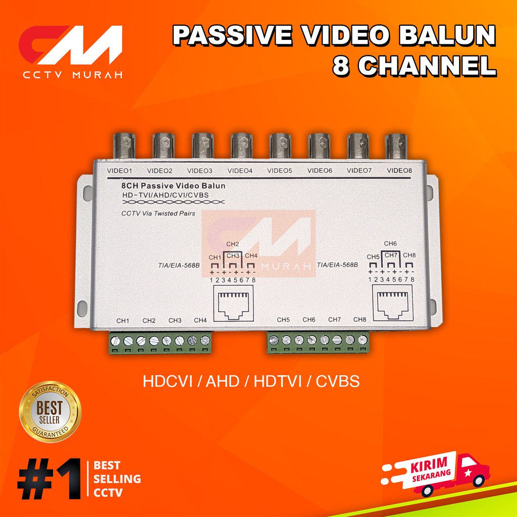 BALUN AHD 8CH PASSIVE