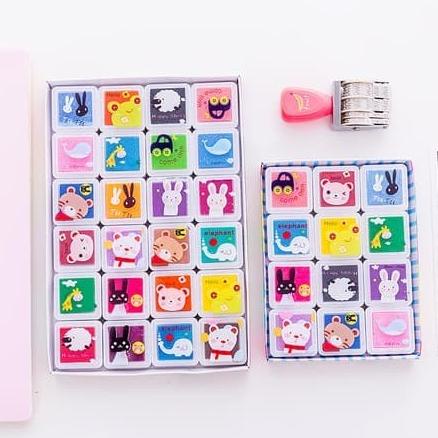 

INK PAD TINTA INKPAD SIDIK JARI ANAK STEMPEL ANAK - 4 WARNA