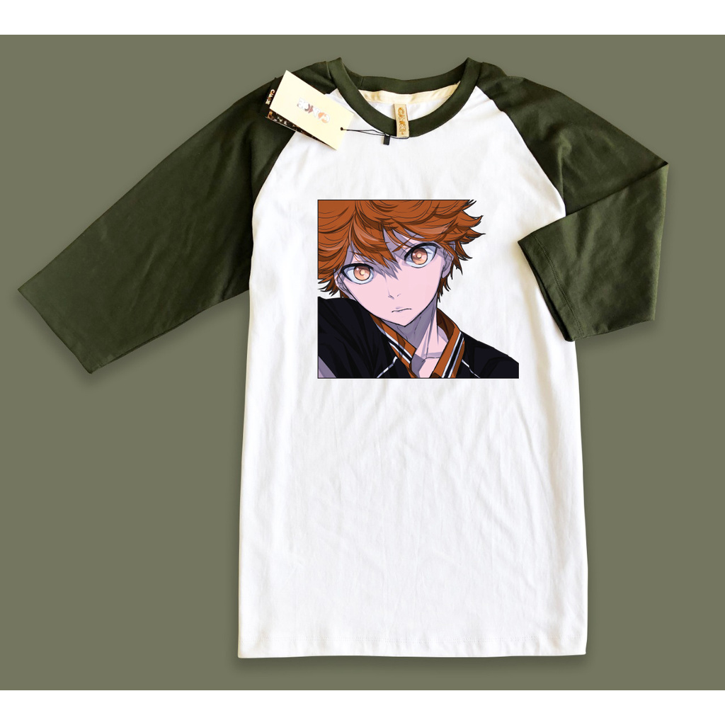 Kaos Raglan Anime Haikyuu Haikyu Hinata