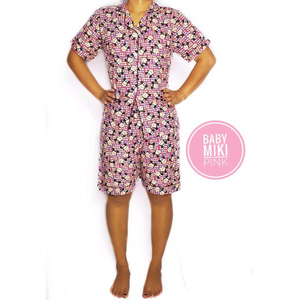 Setelan Piyama Tsum Tsum Tweety Kartun Baju Tidur Celana Pendek Wanita Dewasa Lucu Sum Sum