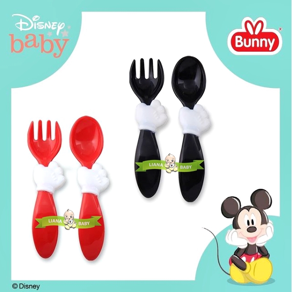 MAK237 SENDOK GARPU LUSTY BUNNY DISNEY BABY SPOON &amp; FORK DMM9012