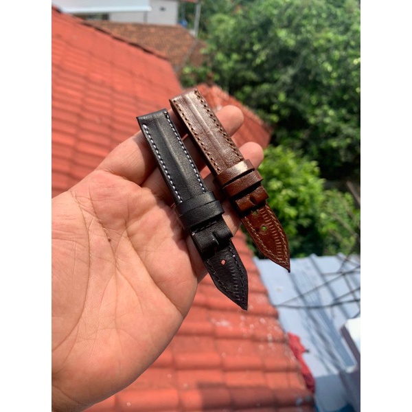 Strap Tali Jam Tangan Kulit Sapi Asli size 18MM