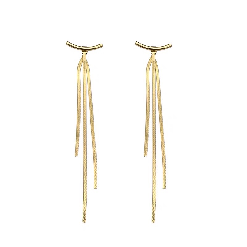 Anting Titanium Juntai Gold Elegan Korea Fashion Style Trending