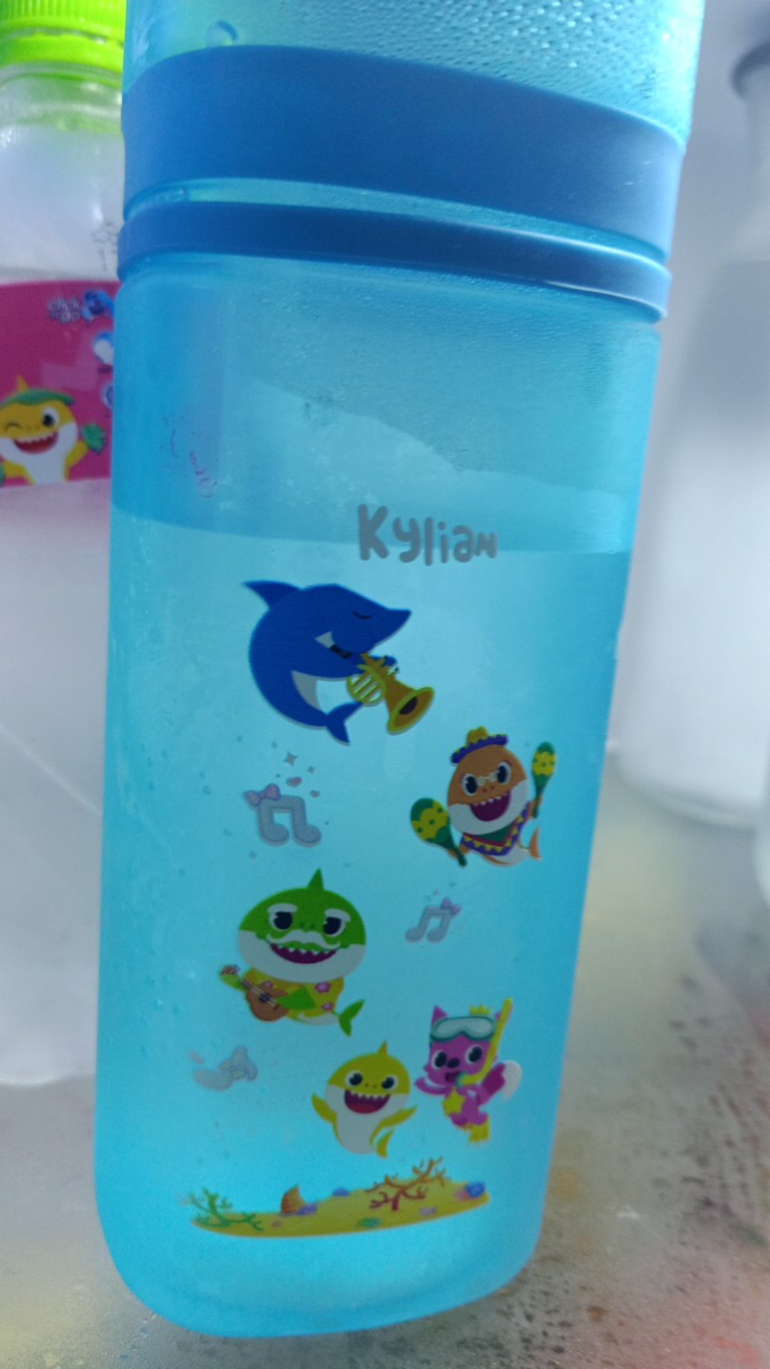 Populer] Custom Botol Minum Seri Tayo Baby Shark
